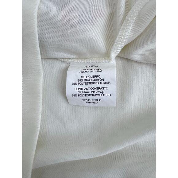 Anthropologie Fly & Flower Cream Embroidered Boho Dress sz M Ruffle Cottagecore - Picture 4 of 7